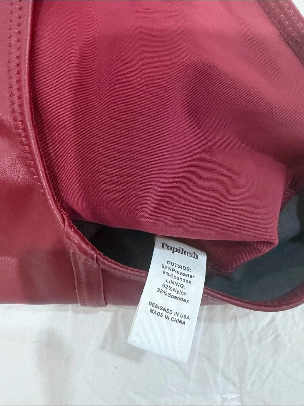Sculpted One-Piece Swimsuit in Burgundy